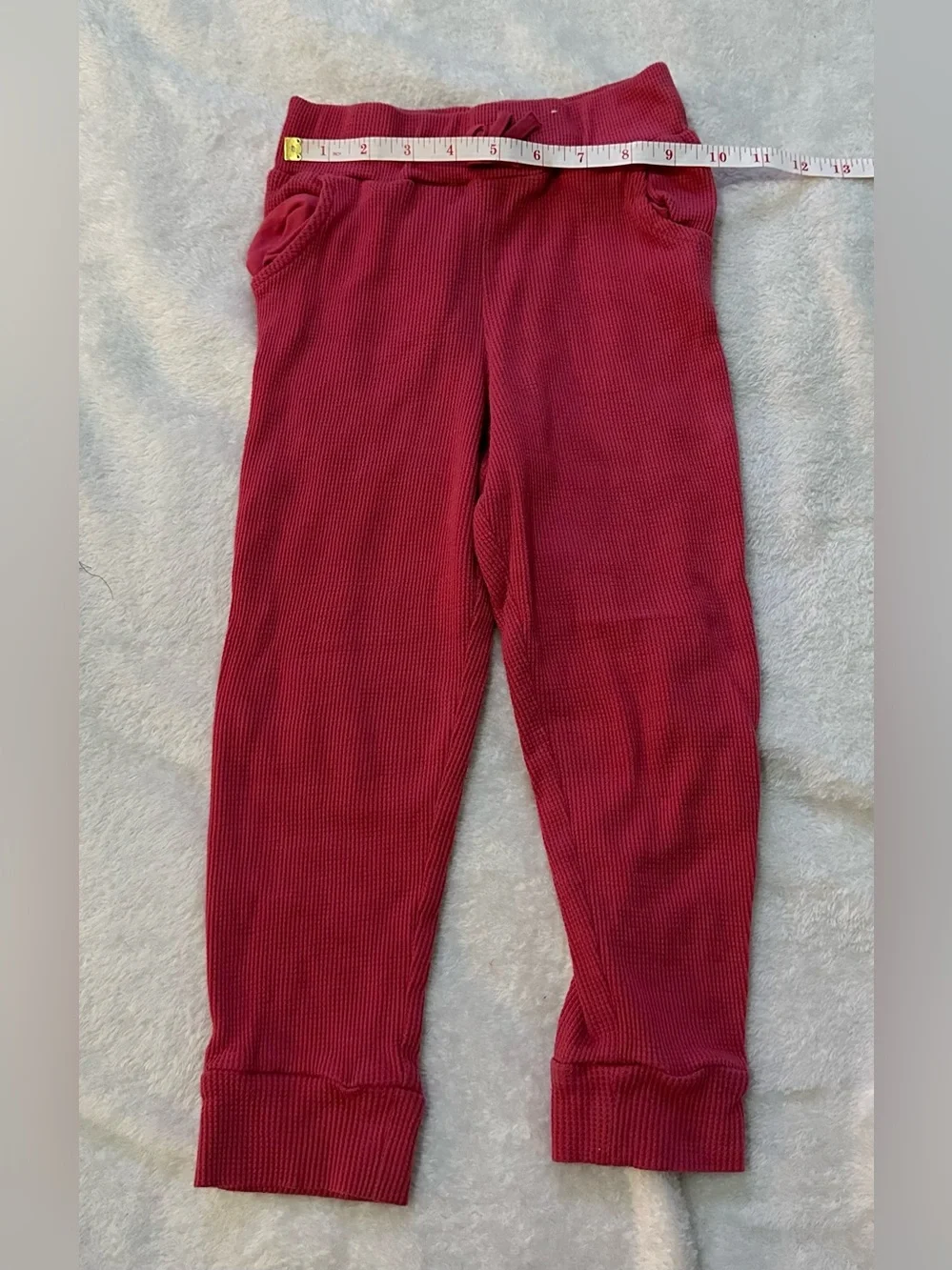 Garanimals Toddler Girls Pink Waffle Knit Thermal Joggers - Size 5T